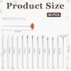 30 PCS Cookie Paint Brushes, Food Paint Brush Cake Decorating Brushes Cookie Decorating Brushes Food Safe Paint Brushes Kit Fondant Brush DIY Tool Set Icing Pastry Brush for Painting Baking, White