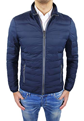 Doudoune homme bleu slim fit la coupe ajustée idéale pour l'hiver