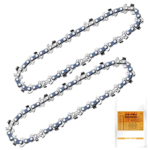 Saker 4 Inch Mini Chainsaw Chain Replacement, 2 Pcs Chains for Saker Portable Electric Chainsaw...