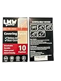 Scar and Tattoo Concealer Covering Patch, Waterproof, 10 Pack, Skin-Friendly