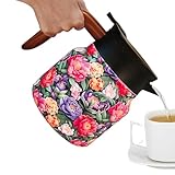 Innovation esthétique : dites adieu aux feuilles de thé désordonnées avec notre bouilloire à filtre de style rétro. Le filtre amovible filtre efficacement les feuilles en vrac, offrant une expérience de dégustation de thé claire et lisse. Avec son extérieur vintage exquis et son motif floral, cette théière sert également de décoration élégante pour votre maison