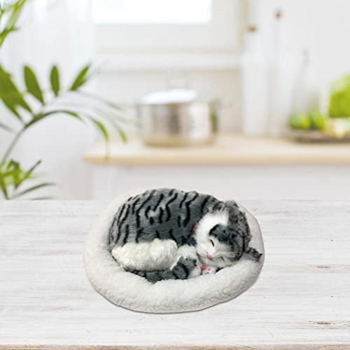 Décor interactif doux pour enfants et cadeau d'exposition à la maison en peluche chat