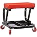 AmazonBasics Rolling Creeper, Garage/Shop Seat with 300 lb Capacity - Red