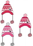  Bonnet Péruvien LA Reine des NEIGES Frozen Polaire New (Rose, 54 cm)