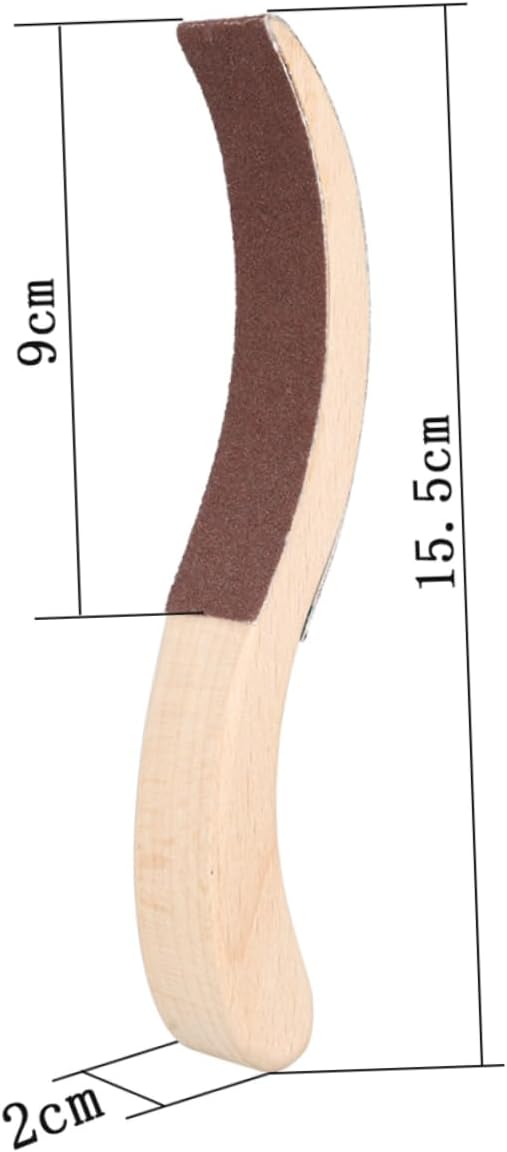 Mikinona S Shape Wooden Sanding Block for Piano Hammer Felt Polishing Tool Durable Lightweight and Easy to Use for Precision Sanding and Tuning