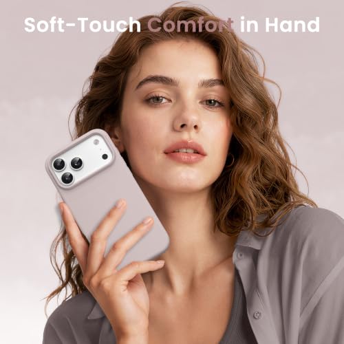 Coque silicone iPhone 17 Pro antichoc compatible MagSafe GONEZ avec doublure microfibre - 6