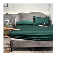 Ghooss Set di lenzuola per letto matrimoniale, beige, 4 pezzi