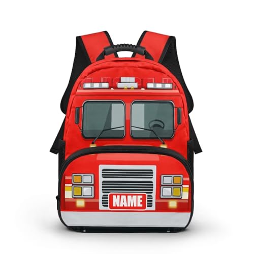 Sac à dos d'école étanche et robuste avec prénom personnalisé pour petit garçon