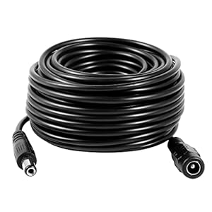 Vanxse CCTV 10m(30ft) 2.1×5.5mm Dc 12v Power Extension Cable for CCTV Security Cameras IP Camera Dvr Standalone