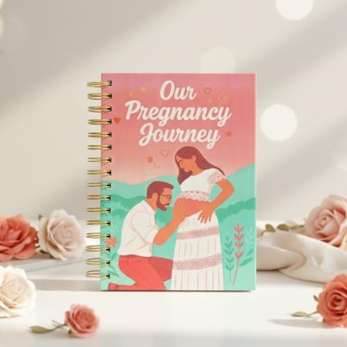 Image of Pregnancy Journal for Pregnant Women - 40-Week Bump Tracker & Memory Book with Stickers | Guided Pregnancy Planner with Prompts, Milestone Pages & Hardcover Keepsake | Gift for Expecting Moms (Cherished beginnings)