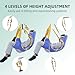 BUYHAO Size L Full Body Patient Lift Sling, Toileting Transfer Slings, Head and Back Support, Split Legs with Commode Opening, 5 Handles, 6 Straps, Lifting Sling Compatible with Various of Lifts