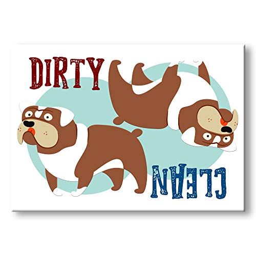 Wag Whimsy English Bulldog Clean Dirty Dishwasher Magnet No 3 Puppy