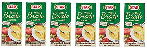 Caldo de ternera líquida para gusto con brodo de estrella (6 unidades)