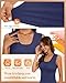 Sweetyweee 4 Pack Women's Thermal Tank Tops Sleeveless Underwear Base Layer Undershirt Camisole for Cold Weather(Black, Midnight Blue, White, Pink,Medium)