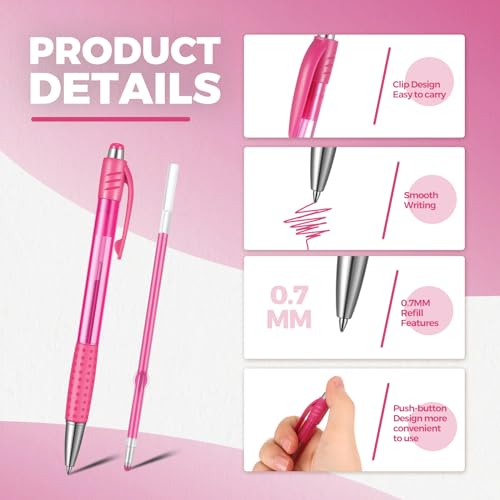Cholemy 64 bolígrafos retráctiles de gel de tinta multicolor miniatura 2