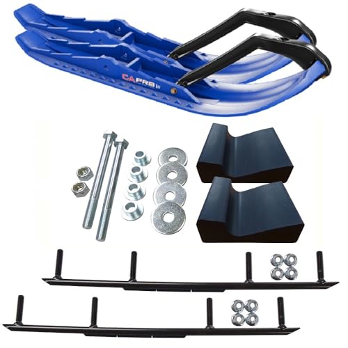 C&A Pro Blue TMX Snowmobile Skis w/ 4