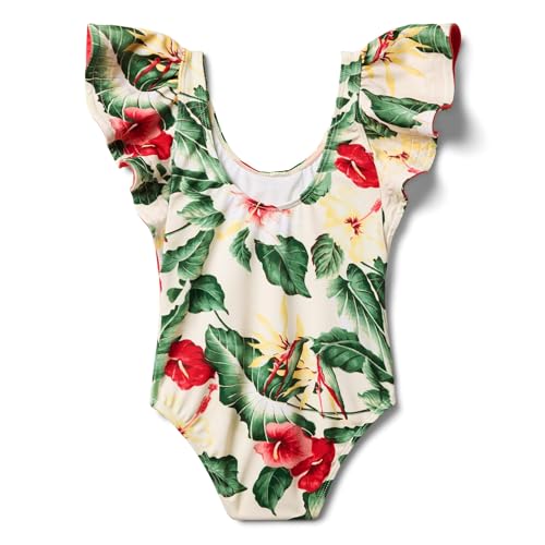 Image of Janie and Jack Girls' Girls Bold Floral Onepiece Swim (Toddler /Little Kid /Big Kid)