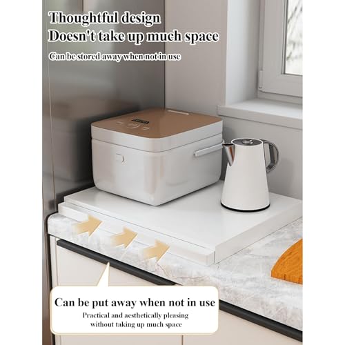Solution de Rangement Gain de Place pour Cuisine Moderne avec Support Micro-Ondes - 6
