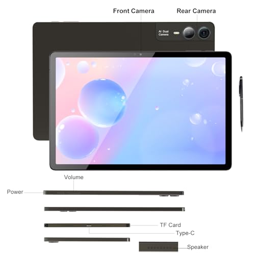 Tablette 11 pouces Android 14 pour le télétravail et les loisirs