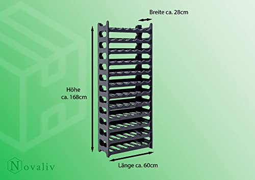 Modulares Weinregal für 72 Flaschen von Novaliv
