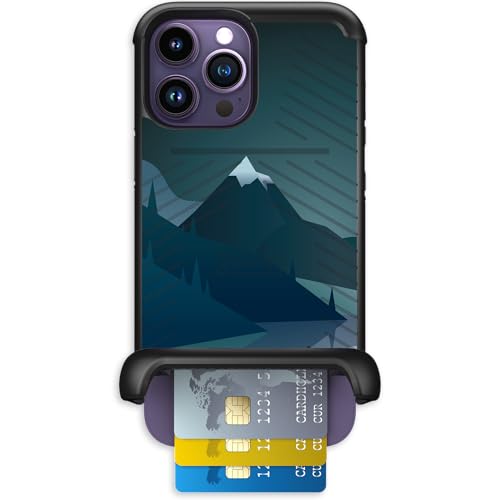 Scooch for iPhone 14 Pro Max Wallet Case, Wingmate, Midnight Ridge