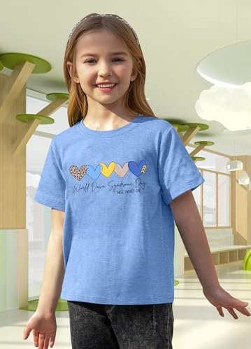 Image of Down Syndrome Awareness Shirts for Toddlers Boys Girls: World Down Syndrome Day Shirt Kids National Down Syndrome Gifts