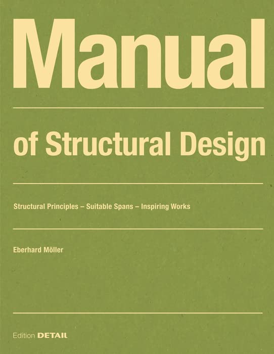Manual of Structural Design : guide d'architecture d'ingénierie Detail en anglais