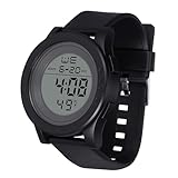 Healeved Orologio Digitale Sportivo Uomo Display LED Grande, e Funzione Countdown, Cinturino in PC e Tpu per Attività Sportive e Immersioni