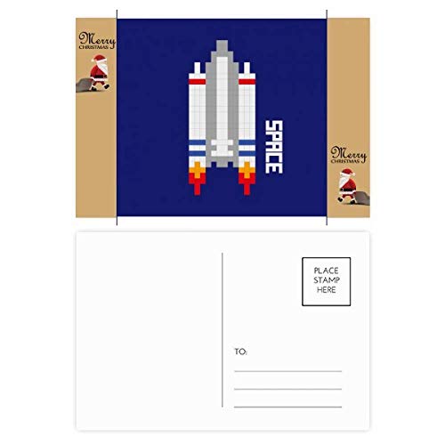 Cartes postales remerciement vaisseau spatial pour éviter les oublis après la fête