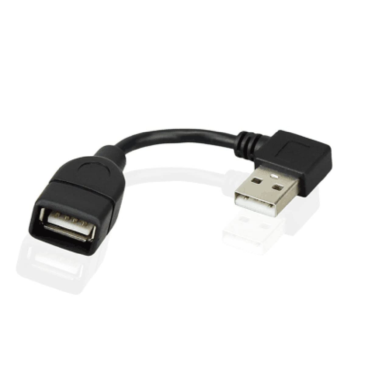 CY YC° USB 2.0 A Type Male Right Angled to USB 2.0 Female Extension Cable 90 Degree Connector 10cm
