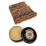 NINAMAR Coir Boot Scraper and Beeswax Paste Bundle
