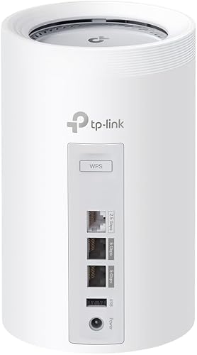TP-Link WiFi 7 Deco BE65 Pro Router Mesh WiFi,BE9300Mbps Tri-Band, 320MHz Channels, 2 Ports 5Gbps, 2.5Gbps Port, Alexa, HomeShield, MLO, Works with Any ISP and Modem, 4 Antennas - 2
