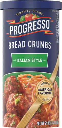 Image of Progresso Italian Style Bread Crumbs, Cooking Ingredient, 24 oz | Made with savory herb seasoning, Medium ground texture, Use as meatball binder and breading for veggies, chicken & fish