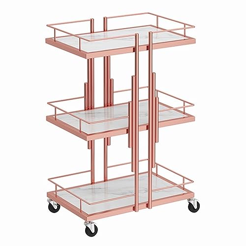Carrito de almacenamiento con ruedas para salón de belleza que soluciona el desorden