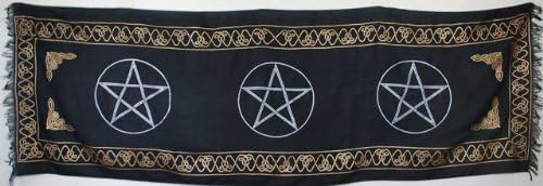 Three Pentagram altar cloth 21" x 72"