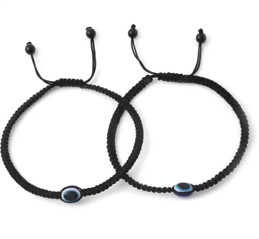 DICHKAU Anklet Latest Trend Evil Eye Charms Black Thread Adjustable Anklet (Payal) for Women and Girls (B0CK4F7RTY) Amazon Price History, Amazon Price Tracker