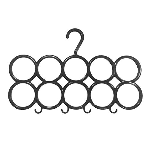 Image of Kuber Industries 10 Round Slots Scarf Hanger|Space Saving Closet Organizer|Idol for Belts, Ties Hanging|Pack of 4 (Multi)