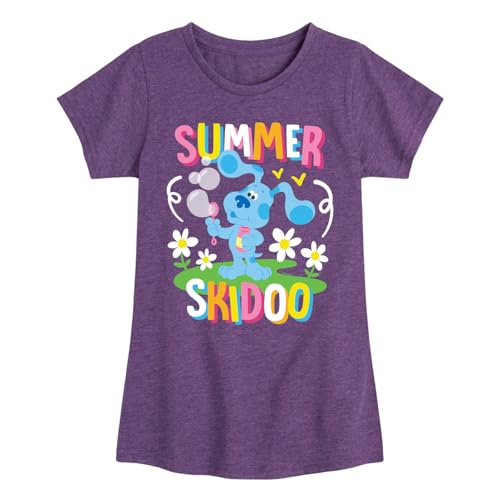 Blue's Clues & You! Hybrid Apparel Summer Skidoo - Toddler & Youth Girls Short Sleeve Graphic T-Shirt