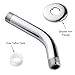 BRIGHT SHOWERS Dual Shower Head Combo Set, Handheld Showerhead Rainfall Shower Head Combo Matching 6 Inch Brass Shower Arm, Chrome