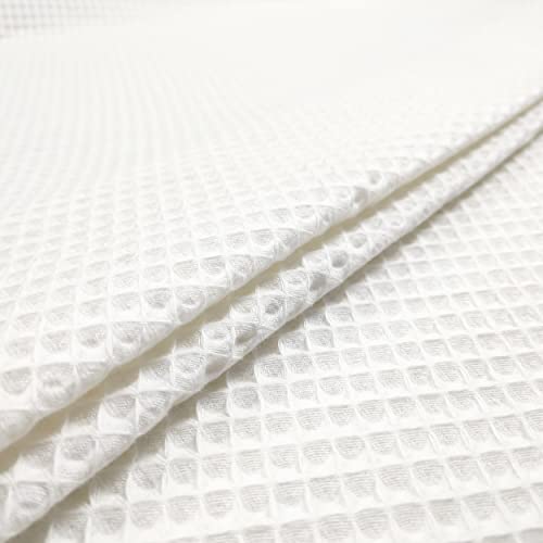 Panini Tessuti, Tissu nid d'abeille 100% Coton au Demi mètre. 1 quantité = 50 cm ; 2 quantités = 1 mètre - Idéal pour la création de Serviettes, Bavoirs pour Enfants Cover