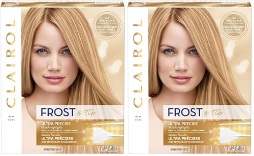 Clairol Nice'n Easy Frost & Tip Original Hair Dye, Light Blonde to Medium Brown Hair Color, Pack of 2