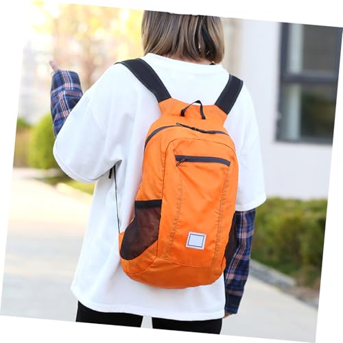 Mochila deportiva impermeable YARNOW ligera y plegable naranja miniatura 2