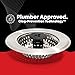 Kitchen SinkShroom Revolutionary Clog-Free Stainless Steel Sink Strainer, Black, 1-(Pack)