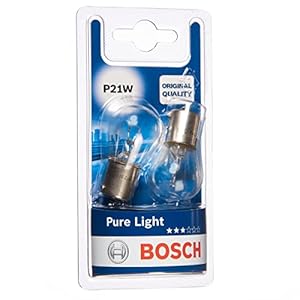 Bosch P21W (382) Pure Light car light bulbs – 12 V 21 W BA15s – 2 bulbs