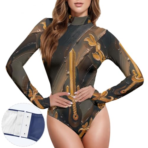 Body de cuello alto GuoChe con acabados premium y diseño de herencia 2