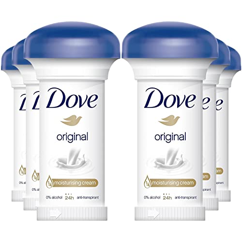 Dove 24h Antiperspirant Original Moisturising Cream 50ml 6 Pack