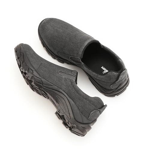 Image of Men's Slip On Shoes Lightweight Comfortable Walking Shoes with Canvas Upper and Non-Slip Rubber Outsole