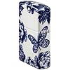 Zippo Lighter: Skull and Flowers, Glow-in-The-Dark - 540 Color 46037