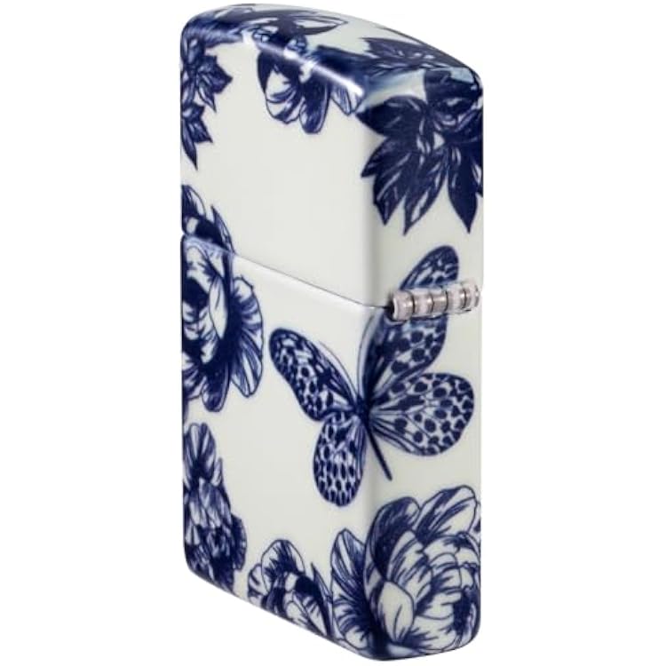 Zippo Lighter: Skull and Flowers, Glow-in-The-Dark - 540 Color 46037