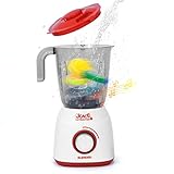 BUBBLEBAY Küchenspielzeug Mini Saftpresse mit Funktion Batteriebetriebene Entsafter für Kinder Smoothie-Mixer Rollenspielzeug Küchen-Set
